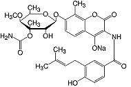 Structure Novobiocin&#183;Na-Salz_reinst
