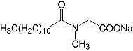 Structure N-Lauroylsarcosin&#183;Na-Salz_30 % L&ouml;sung
