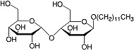 Structure N-Dodecyl-&#946;-D-Maltosid_reinst