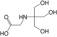 Structure N-Tris(hydroxymethyl)methylglycin_p.a.