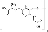 Structure L-Glutathione (oxidized form)_cryst. research grade