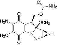 Structure Mitomycin C_lyophil. research grade