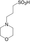 Structure Morpholinopropane sulfonic acid_analytical grade
