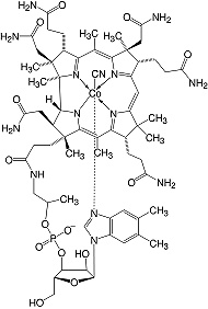 Structure Vitamin B<sub>12</sub>_cryst. pure, Ph. Eur., USP